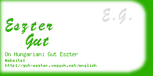 eszter gut business card